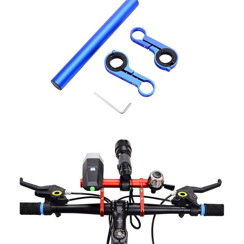 Bicycle Flashlight Holder & Handlebar Extender - Multi-function Bike Frame Extension Bracket & Accessories