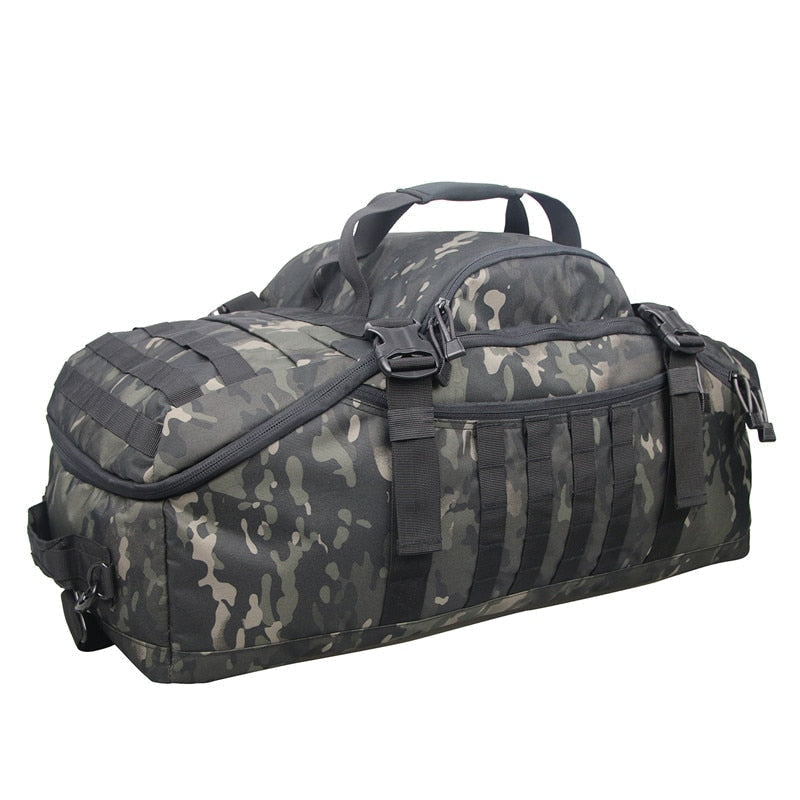 Men's Military Tactical Waterproof Gym Bag - Molle Camping Backpack for Sports and Travel