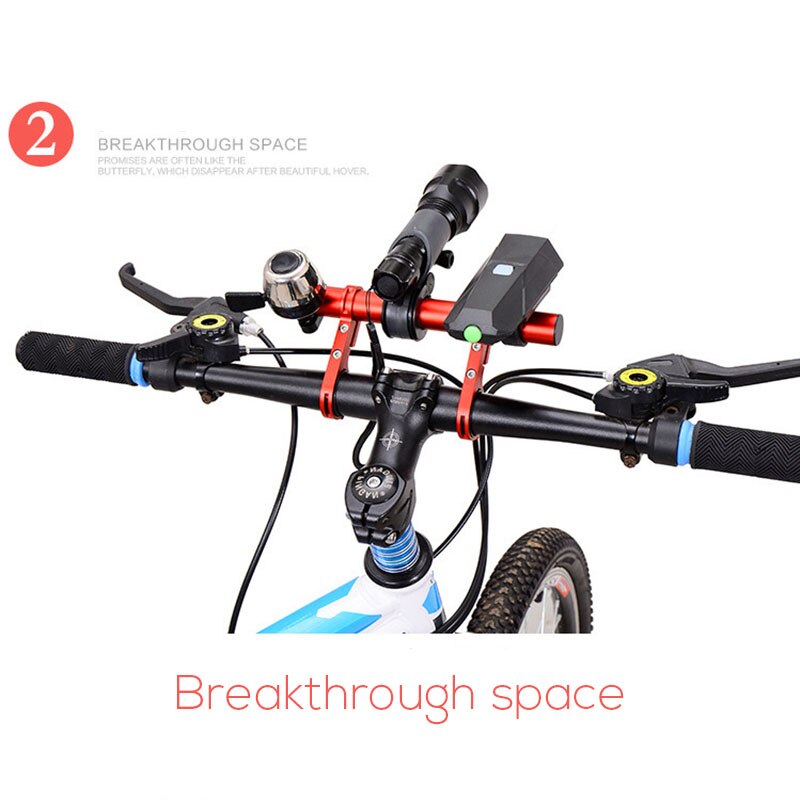 Bicycle Flashlight Holder & Handlebar Extender - Multi-function Bike Frame Extension Bracket & Accessories