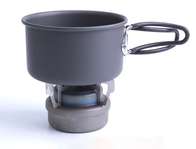 Portable Mini Alcohol Stove Burner - Ultralight Brass Camping & Backpacking Cooking Stove