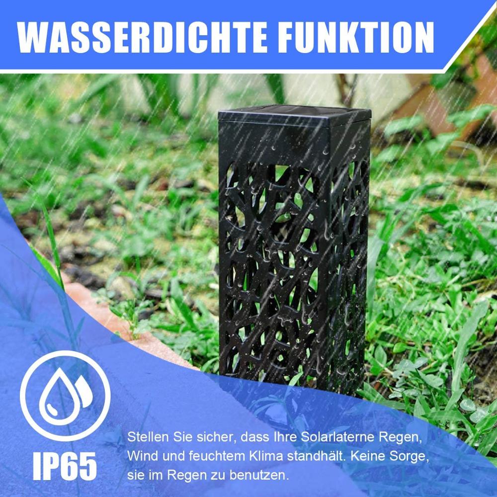 Solar Lawn Light Decoration - Waterproof LED Hollow Pathway Lamp for Outdoor Garden and Lawn