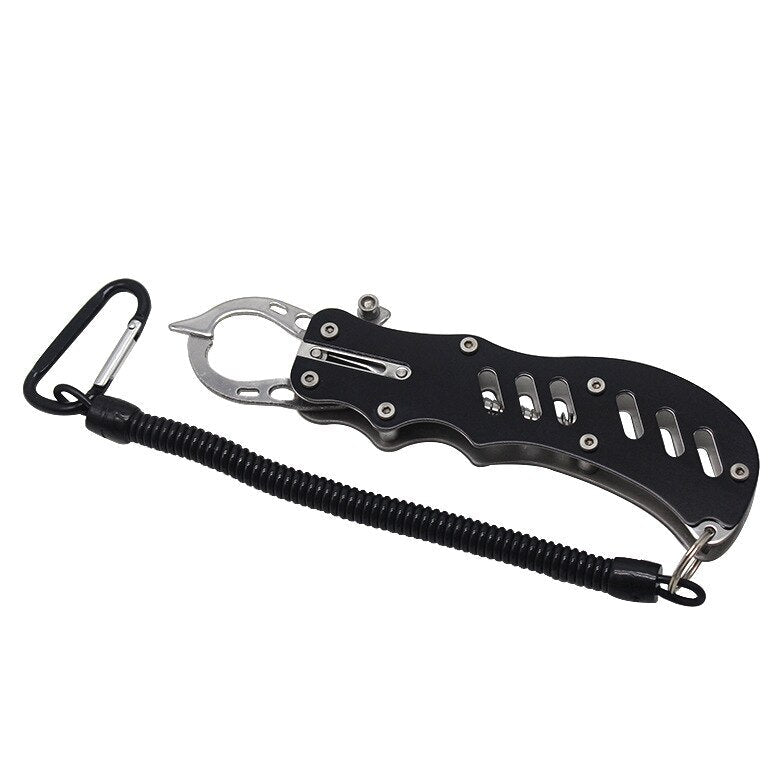 Stainless Steel Fishing Pliers & Fish Lip Gripper - Hook Remover & Controller Clamp - Essential Fishing Accessories