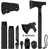 Foldable Tactical Axe Multi-Tool Kit: Emergency Gear, Portable Tomahawk, Survival Hatchet for Outdoor Camping