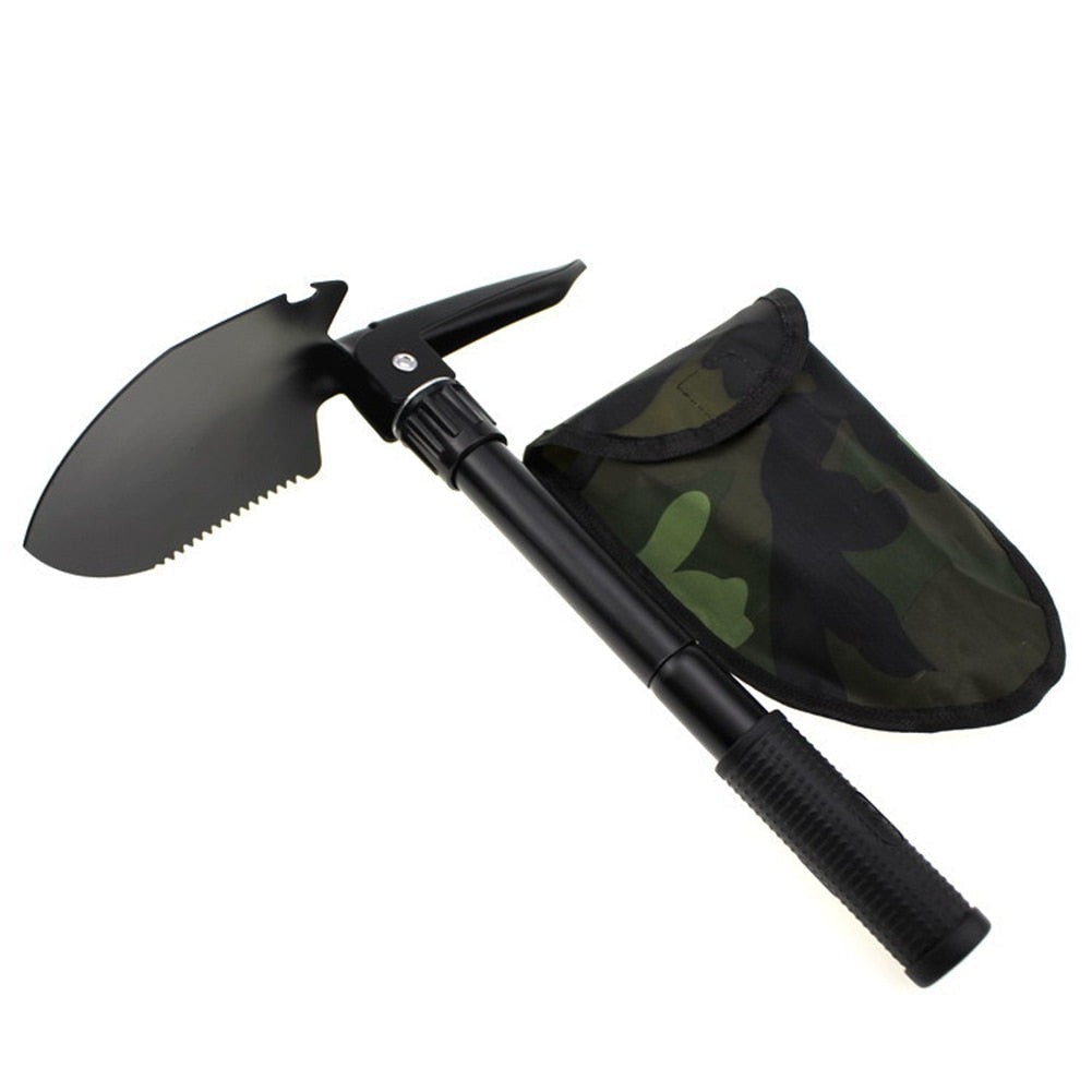 Multi-Function Folding Military Shovel - Outdoor Survival, Camping, and Garden Tool