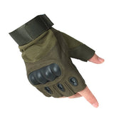 Military Fingerless Hard Knuckle Tactical Gloves for Hiking, Cycling, Climbing, Camping, and Outdoor Sports