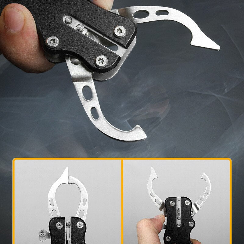Stainless Steel Fishing Pliers & Fish Lip Gripper - Hook Remover & Controller Clamp - Essential Fishing Accessories