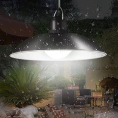 Dual Head Solar Pendant Light, Indoor/Outdoor, 3m Cord, IP65 Waterproof, Garden/Yard Hanging Lamp