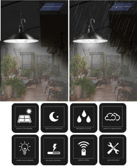 Solar Pendant Light Outdoor/Indoor - 3m Waterproof Hanging Lamps for Garden, Yard, Camping, Shed, Chandelier