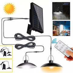 Solar Pendant Light Outdoor/Indoor - 3m Waterproof Hanging Lamps for Garden, Yard, Camping, Shed, Chandelier