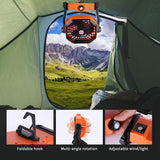 Portable USB Rechargeable Camping Fan with LED Lights, Adjustable Speed, 7800mAh Battery for Tent Lantern