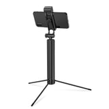 Extendable bluetooth Tripod Selfie Stick With LED Fill Light For Phone Sport Camera