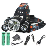 Rechargeable Zoom LED Headlamp - Fishing, Hunting, Camping Headlight Torch Flashlight