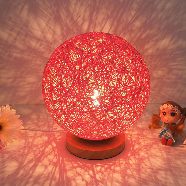 Ball Night Light Table Lamp - Bedside Bedroom Decor & Valentine Gift