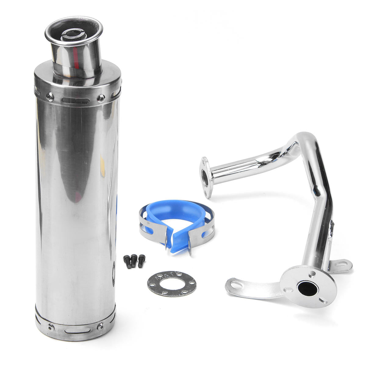 High-Performance Stainless Steel Scooter Exhaust Muffler 88x300mm