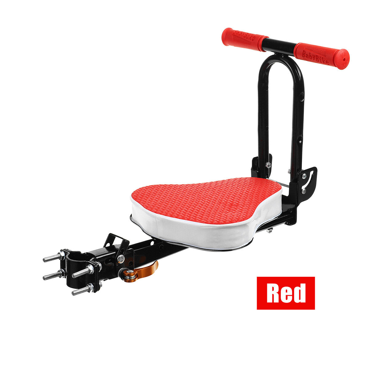 Quick Dismounting Safety Seat for Kids - Black/Red, Electric Car/Bicycle Compatible