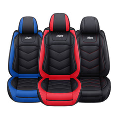 Universal PU Leather Car Front Seat Covers - Breathable, Cushioned, 360 Degree Full Protection