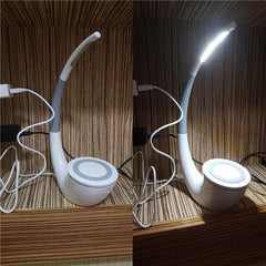 QI Intelligent Energy-Saving Wireless Charger Table Lamp for Apple, Samsung S6, and iWatch