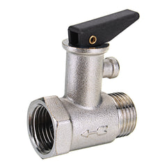 1/2" Brass Pressure Relief Valve for Water Heater - Safety Spring Reducing