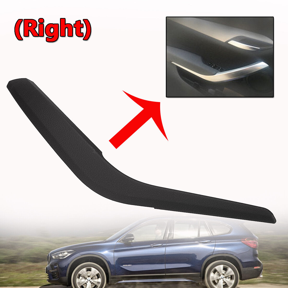 Right Front/Rear Door Card Inner Handle Trim Cover