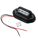 LED Rear Tail License Plate Light with Fittings for 10-30V Truck, Lorry, Van, Caravan