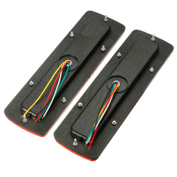 2X 12V 19 LED Yellow Rear Light Indicator Lamp for Car Truck