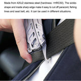 16-in-1 Folding Blade Knife Multi-Tool: Pliers, Screwdrivers, Can Opener for Camping & Outdoor Use