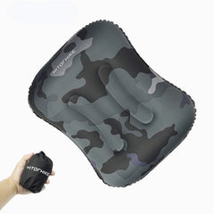 Inflatable Camping Pillow for Airplane - Comfortable Travel Neck Pillow, Mini Sleep Accessory for Home & Travel