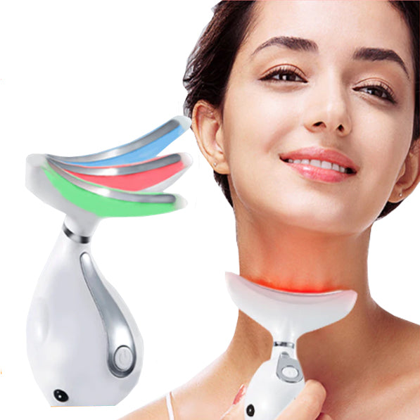 Neck Photon Therapy Heating Wrinkle Removal Reduce Double Chin Skin Lifting Machine