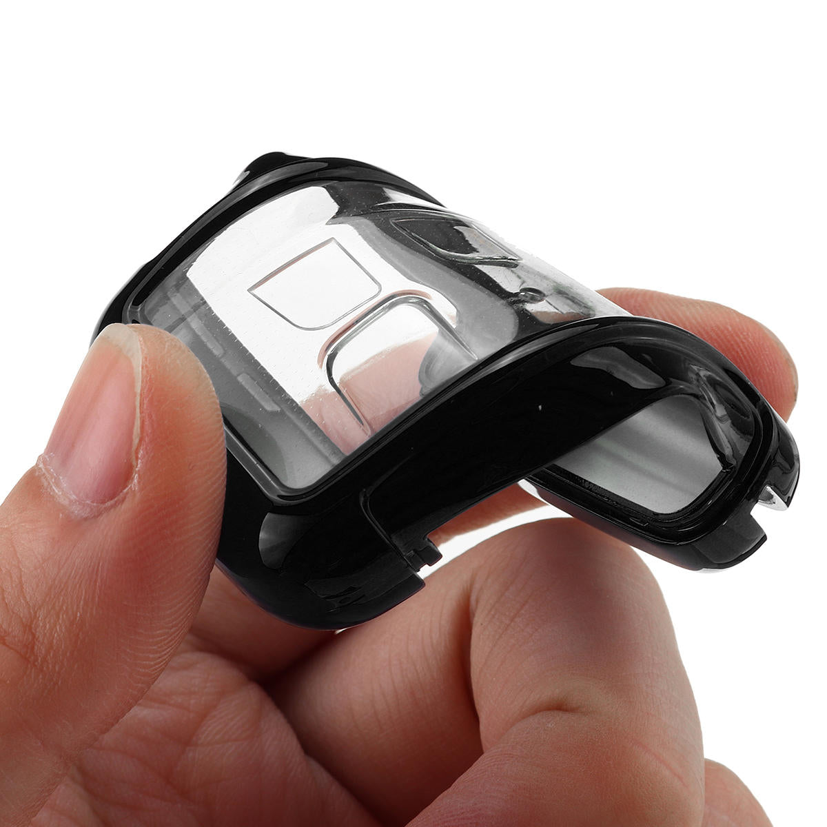 2-in-1 TPU Remote Key Fob Cover with Button Film for Land Rover Range Rover Sport/Freelander 2