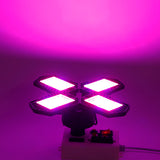 132 LED Grow Light 2835 Full Spectrum, 4 Blades, Hydroponic Plant Veg Flower Lamp, AC85-265V