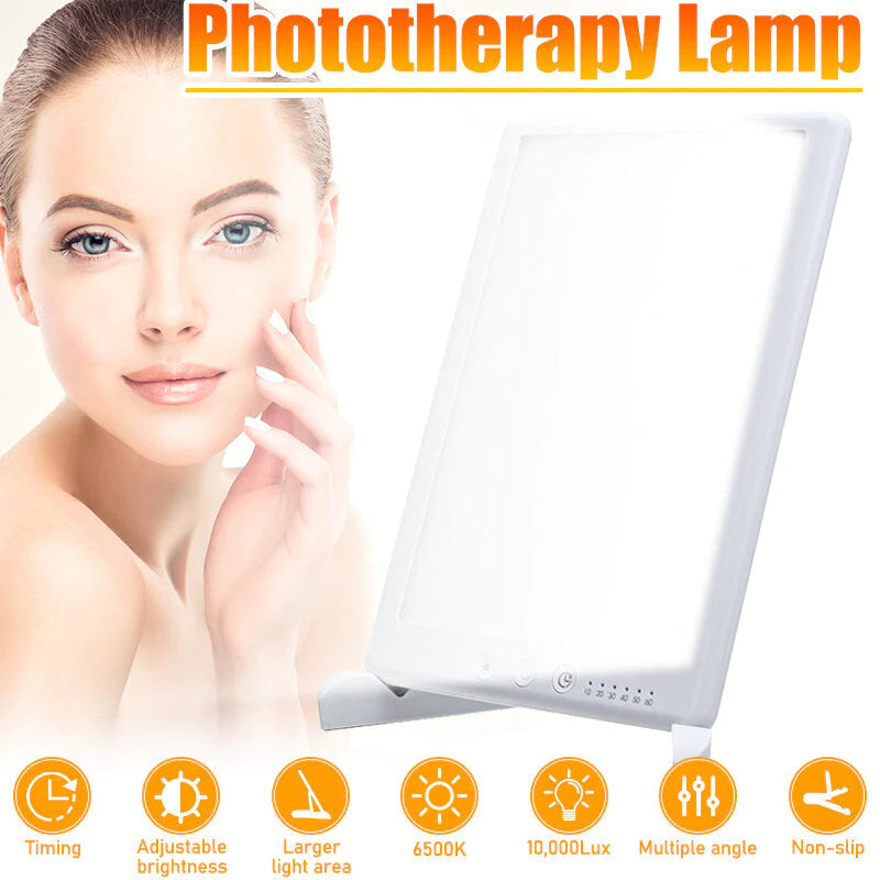 Therapy Lamp with Timer, Brightness Adjustment, Memory Function, and Rotatable Design for Home or Office