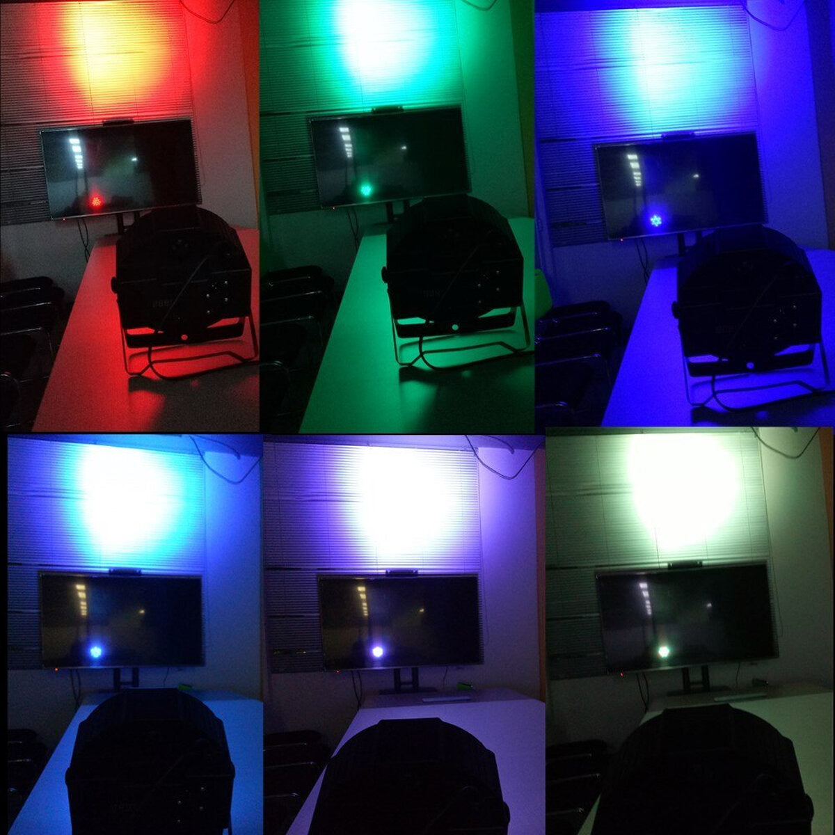 18W DMX-512 RGB LED Par Stage Light for Party DJ Disco KTV Christmas, AC110-220V