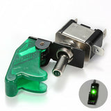 12V 20A Toggle Rocker Switch with LED Indicator and Cover - On/Off Control