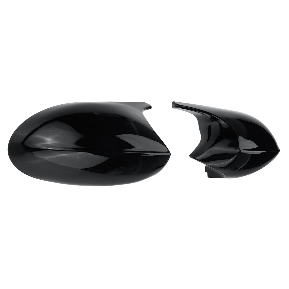 Glossy Black Rear View Mirror Cap Cover for BMW E90 E91 2005-2007 E92 E93 2006-2009 Replacement Left & Right