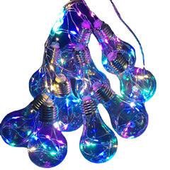 10 LED Firefly String Lights - Hanging Bulbs for Party, Wedding, Home Decoration, Romantic Ambiance