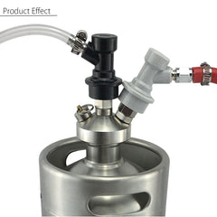 Stainless Steel Mini Keg Beer Dispenser for Home Brew and Craft Beverages