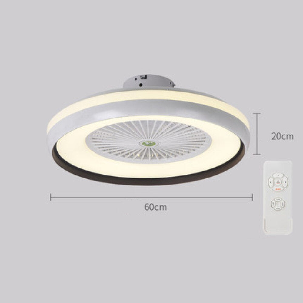 Modern LED Ceiling Light with Adjustable Wind Speed and Remote Control for Bedroom & Living Room