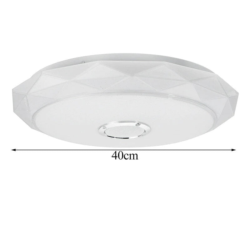 114 LED Music Ceiling Lamp with Remote Control for Bedroom, Living Room, Study - AC 180-265V