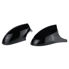 Glossy Black Rear View Mirror Cap Cover for BMW E90 E91 2005-2007 E92 E93 2006-2009 Replacement Left & Right