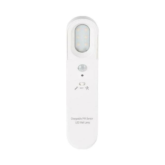 Drehbare LED-Wandleuchte mit menschlichem Körpersensor, wiederaufladbare Nachtlampe über USB, PIR-Sensor, Notfall-Taschenlampe