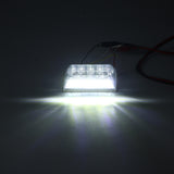 24V 6500K White LED Side Marker Lights Indicator Lamps for Truck Van Pickup Trailer - 2PCS