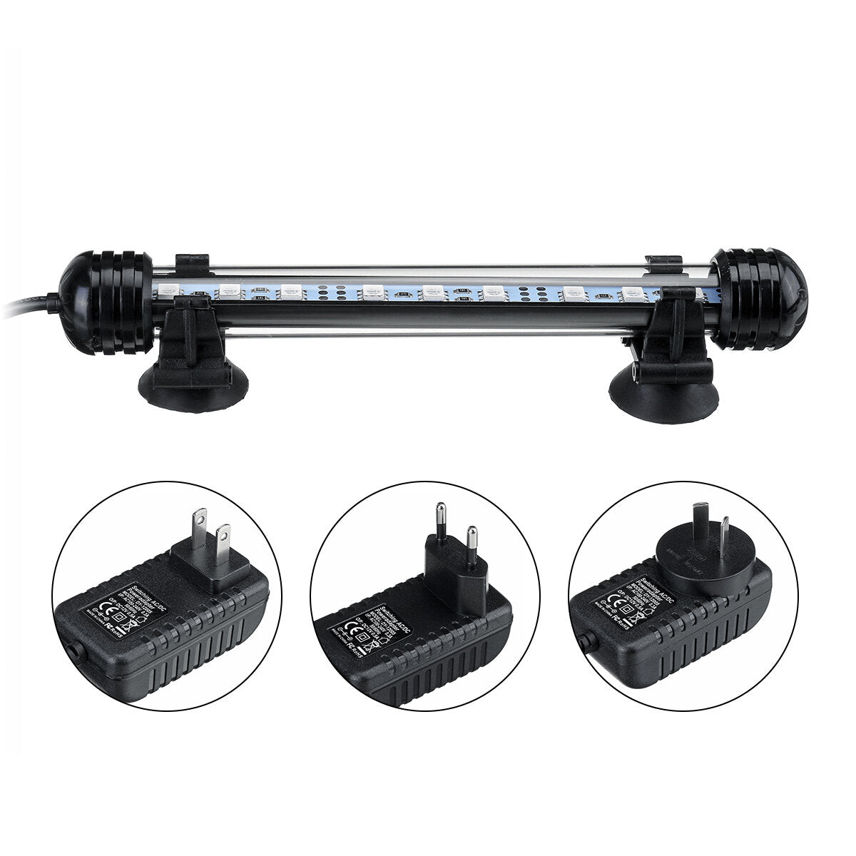 18cm 5050SMD 9LED RGB Aquarium Fish Tank Light - Submersible Waterproof Bar Strip Lamp