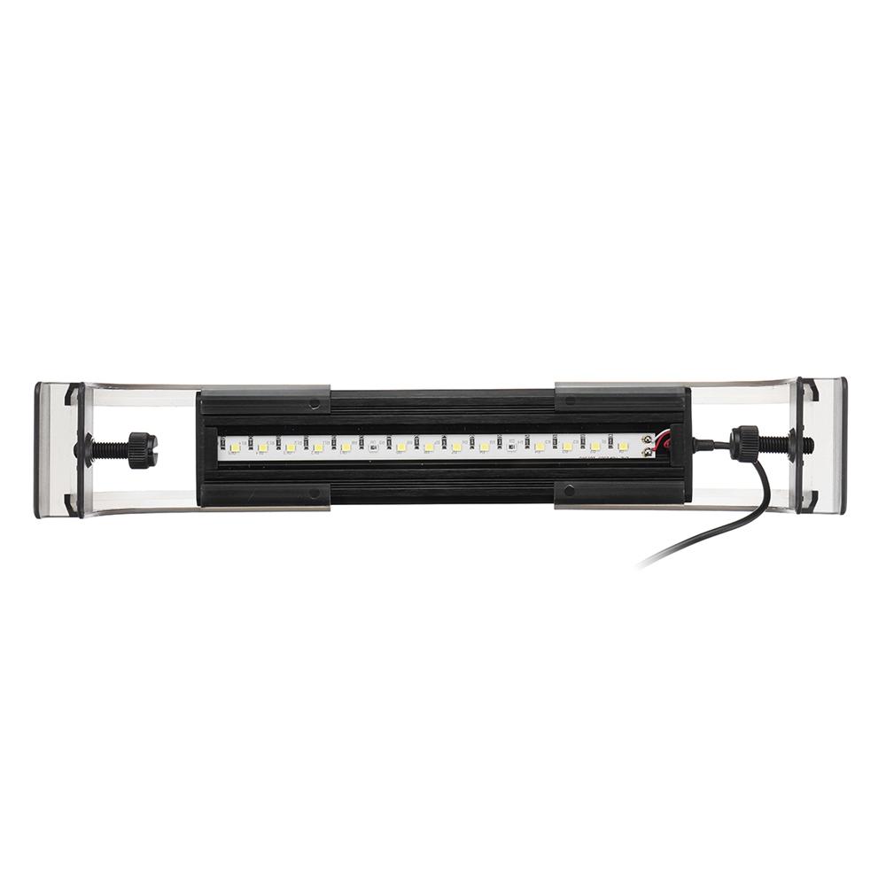 2.5W 18cm Adjustable 2835 LED Aquarium Light Lamp for Fish Tank - Super Slim, Black