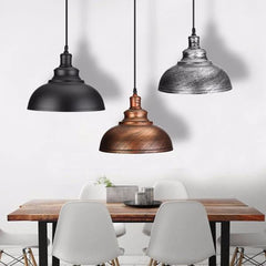 Vintage E27 Ceiling Light Pendant - Retro Industrial Loft Iron Chandelier Lamp