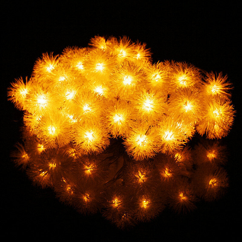 4M 40LED Multi-color Snow Fairy String Lights - Flexible, Portable, High Brightness