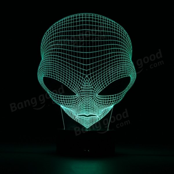 3D Color Changing LED Desk Lamp - Remote Controlled Acrylic USB Night Light, Perfect Christmas Gift