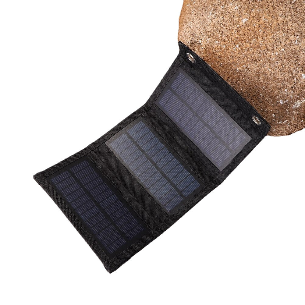 5W 5V Folding USB Solar Charger - Portable, Waterproof Solar Battery for Mobile Phones & Outdoor Use