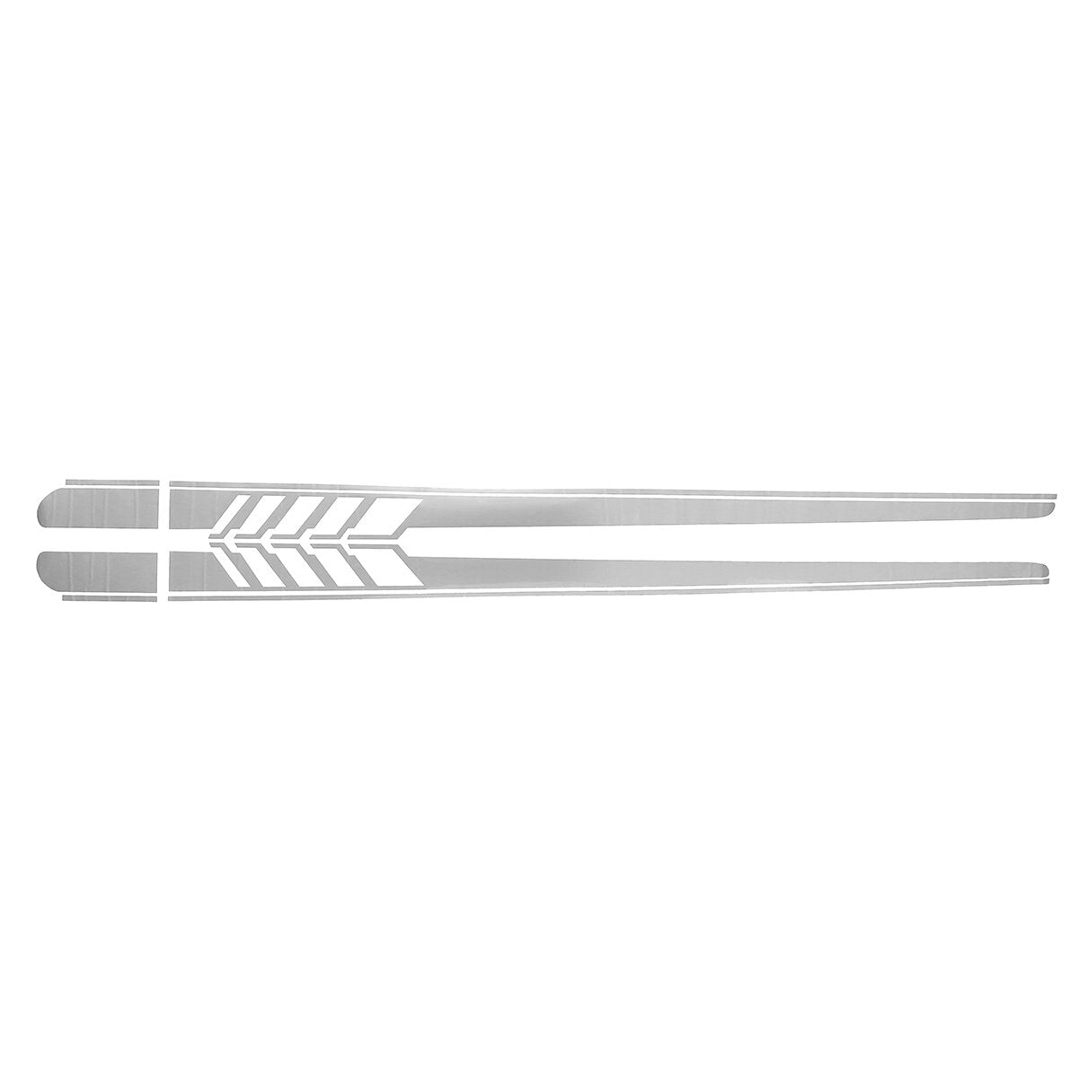 2PCS Car Side Stickers Body Decals Long Stripes for Mercedes Benz C-Class Racing