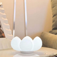 Weiches Silikon-Touch-Sensor-Blumen-LED-Nachtlicht mit Kosmetikaufbewahrung - Kreative Dekorlampe