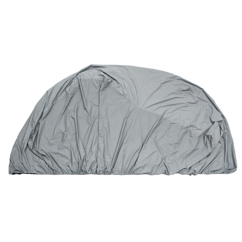 110x51x48in Grey Waterproof Snowmobile Cover - Weatherproof Motorcycle Fabric